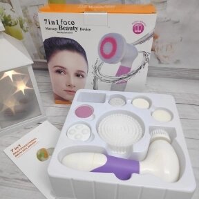 Массажер уходовый для кожи лица 7 в 1 Мassage Beauty Device Bath Spa Brush AE-8288 от компании bel-ok - магазин товаров для дома - фото 1