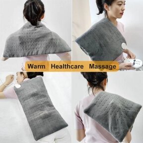 Массажирующая электрогрелка Massaging Weighted Heating Pad (3 уровня тепла, 3 режима массажа, 9 комбинаций, 60х32 см) / от компании bel-ok - магазин товаров для дома - фото 1