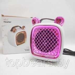 Миниобогреватель портативный с ушками Mini Heater Розовый от компании ART-DECO МАРКЕТ - магазин товаров для дома - фото 1