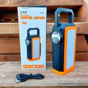 Многофункциональный кемпинговый фонарь  светильник Solar energy camping lantern F-911 (зарядка USBсолнечная батарея, 6 от компании bel-ok - магазин товаров для дома - фото 1