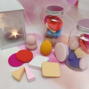 Многофункциональный набор спонжей для макияжа в пластиковом боксе  (цвет Микс), 9 штук. от компании ART-DECO МАРКЕТ - магазин товаров для дома - фото 1