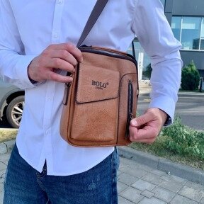 Мужская сумка-мессенджер через плечо Bolo LingShi (отделение для смартфона) от компании ART-DECO МАРКЕТ - магазин товаров для дома - фото 1