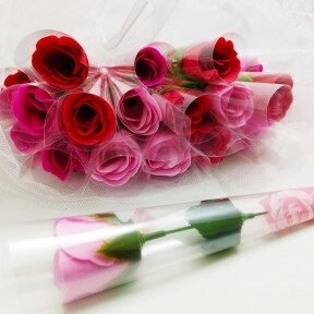 Мыльная роза в подарочной упаковке / Роза из мыла Нежно-розовый от компании ART-DECO МАРКЕТ - магазин товаров для дома - фото 1