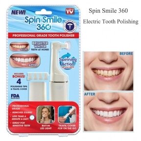 Набор для отбеливания зубов Spin Smile 360 Professional Grade Tooth Polisher от компании bel-ok - магазин товаров для дома - фото 1