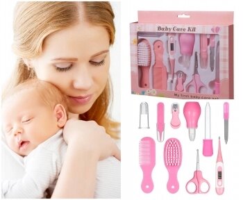 Набор по уходу за ребенком Baby Care Set, 10 предметов, 0м Розовый от компании bel-ok - магазин товаров для дома - фото 1