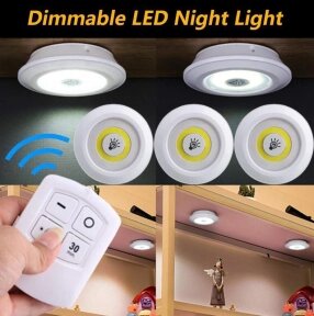 Набор портативных светодиодных светильников LED light with remote control с пультом ДУ (3 шт.) от компании bel-ok - магазин товаров для дома - фото 1