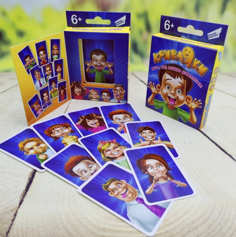 Настольная игра для детей, логопедическая Кривляки Dream Makers 6+ от компании ART-DECO МАРКЕТ - магазин товаров для дома - фото 1