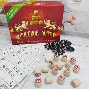 Настольная игра для взрослых и детей Русское Лото от компании bel-ok - магазин товаров для дома - фото 1