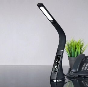 Настольная кожаная Бизнес Лампа с LCD-дисплеем Business Desk lamp Led от компании bel-ok - магазин товаров для дома - фото 1