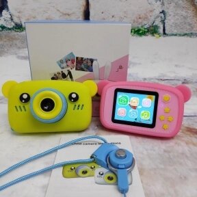 NEW design Детский фотоаппарат Zup Childrens Fun Camera со встроенной памятью и играми Мишка Жёлтый от компании bel-ok - магазин товаров для дома - фото 1