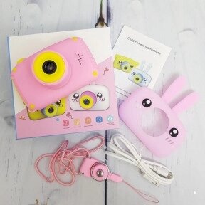 NEW design Детский фотоаппарат Zup Childrens Fun Camera со встроенной памятью и играми Заяц Розовый корпус от компании ART-DECO МАРКЕТ - магазин товаров для дома - фото 1