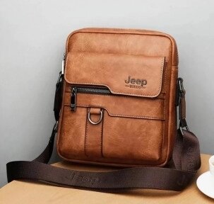 NEW Мужская сумка мессенджер Jeep Buluo Светло-коричневый (плечевой ремень) от компании ART-DECO МАРКЕТ - магазин товаров для дома - фото 1