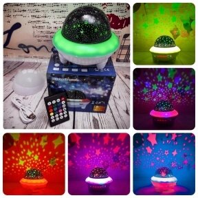 Ночник колонка Летающая тарелка Bluetooth LED Crystal Magik Ball Пульт ДУ Белый корпус от компании bel-ok - магазин товаров для дома - фото 1