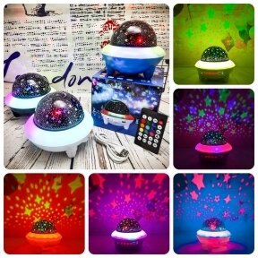 Ночник колонка Летающая тарелка Bluetooth LED Crystal Magik Ball Пульт ДУ Синий корпус от компании bel-ok - магазин товаров для дома - фото 1