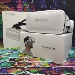 Очки виртуальной реальности 3 D VR Shinecon 6.0 с наушниками Белые от компании bel-ok - магазин товаров для дома - фото 1