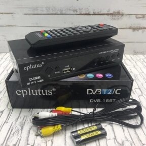 (Оригинал) Цифровой HD Mpeg-4 TV-тюнер Eplutus DVB-166T от компании bel-ok - магазин товаров для дома - фото 1