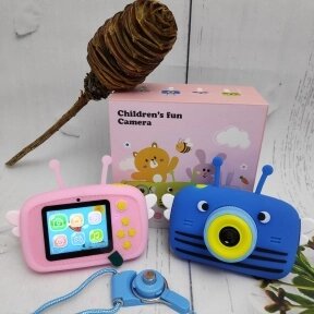 Оригинальный детский цифровой фотоаппарат Пчелка Childrens Fun Camera Синий от компании bel-ok - магазин товаров для дома - фото 1