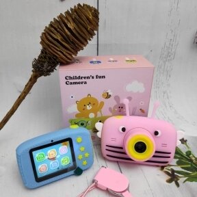 Оригинальный детский цифровой фотоаппарат Пчелка Childrens Fun Camera Светло розовый от компании bel-ok - магазин товаров для дома - фото 1