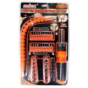 Отвертка с набором бит 43PCS Screwdriver Bit Set SDY-94158 от компании bel-ok - магазин товаров для дома - фото 1