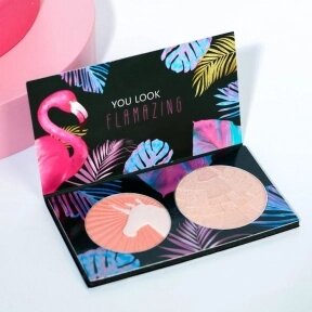 Палетки для невероятного макияжа  BEAUTY FOX (румяна  хайлайтер) Flamazing Colada от компании bel-ok - магазин товаров для дома - фото 1