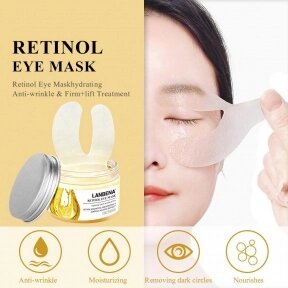 Патчи для глаз LANBENA Retinol Eye Mask от морщин с ретинолом, 50 шт от компании bel-ok - магазин товаров для дома - фото 1