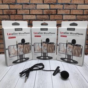 Петличный микрофон JH-043 Lavalier MicroPhone от компании bel-ok - магазин товаров для дома - фото 1