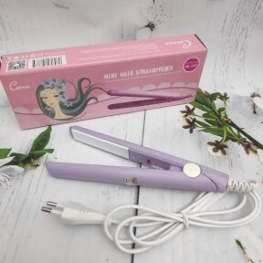 Утюжок плойка для выпрямления волос с керамическим покрытием CEINO Mini Hair Straightener SN - 888 Лавандовый корпус