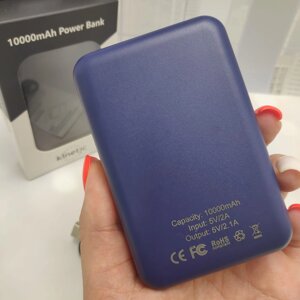 Портативное зарядное устройство Power Bank 10 000mAh Kinetic, с индикатором заряда Синий