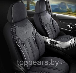 Универсальные чехлы LYON для автомобильных сидений / Авточехлы - комплект на весь салон автомобиля