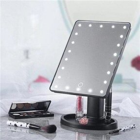 АКЦИЯ Безупречное зеркало с подсветкой Lange Led Mirror Black/White/Pink Черное, USB