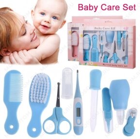 Набор по уходу за ребенком Baby Care Set, 10 предметов, 0м Голубой