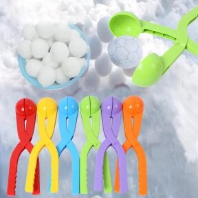 Игрушка для снега Снежколеп форма Мяч (снеголеп) диаметр шара 7 см, дл. 37 см Фиолетовый