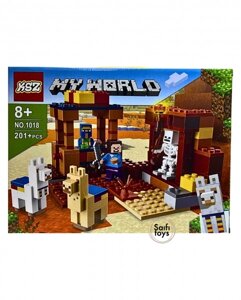 Детский конструктор Minecraft, Майнкрафт "My world" 201 деталей.