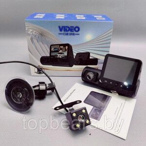 Автомобильный видеорегистратор с 3 тремя камерами Video Car DVR M 20 Full HD 1080p