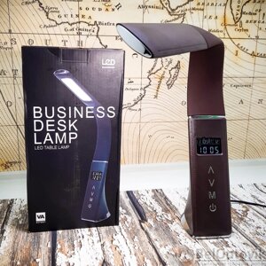 Настольная Бизнес Лампа с LCD-дисплеем Business Desk lamp Led (календарь, часы, будильник, термометр, 3 режима