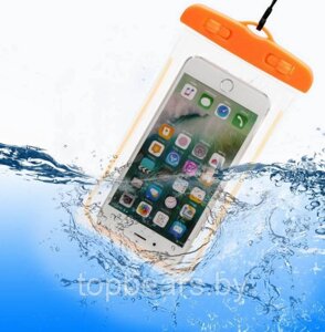 Водонепроницаемый чехол для телефона (для подводной съемки), Оранжевый