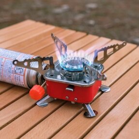 Плитка газовая, туристическая с пьезоподжигом PORTABLE CARD TYPE STOVE ZT-202