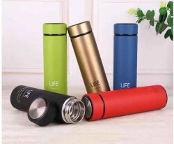 Термос Life Vacuum CUP с прорезиненным покрытием, 500 мл. Розовый