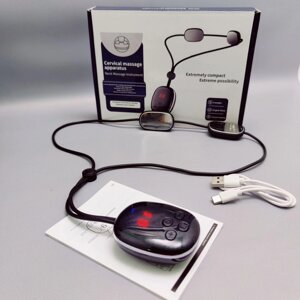 Электрический импульсный миостимулятор-массажер для шеи Cervical Massage Apparatus (5 режимов массажа, 15