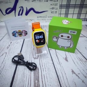 УМНЫЕ ДЕТСКИЕ ЧАСЫ SMART BABY WATCH Q80 WONLEX (G72Wifi) Оранжевые