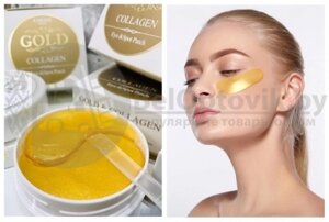 Революционные гидрогелевые патчи для кожи вокруг глаз Esedo Gold Collagen EyeSpot Patch, 60 патчей