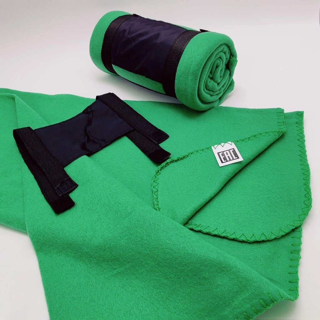 Плед на кровать Флисовый - мягкий и теплый, 130х150 см. Зеленый от компании ART-DECO МАРКЕТ - магазин товаров для дома - фото 1