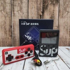 Портативная приставка с джойстиком Retro FC Game Box PLUS Sup Dendy 3 400in1 Чёрный с красным джойстиком от компании ART-DECO МАРКЕТ - магазин товаров для дома - фото 1