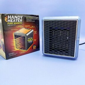 Портативный 3-х скоростной обогреватель с LED подсветкой Handy Heater Pure Warmth 1500W, 220V от компании bel-ok - магазин товаров для дома - фото 1