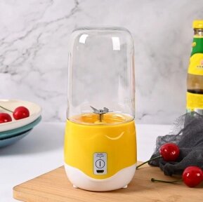 Портативный мини блендер для смузи и коктейлей Portable Juice Blender DM-888 ( емкость 400 ml) Желтый от компании ART-DECO МАРКЕТ - магазин товаров для дома - фото 1