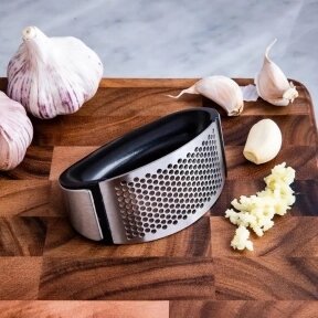 Пресс для чеснока, чеснокодавилка Garlic Press Черная от компании bel-ok - магазин товаров для дома - фото 1