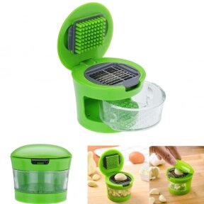 Пресс-измельчитель для чеснока Garlic Chopper со съемным контейнером от компании bel-ok - магазин товаров для дома - фото 1