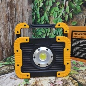 Прожектор светодиодный W-833 COB LED 750 Lumen c пауэр банком 4400 mAh Желтый от компании bel-ok - магазин товаров для дома - фото 1