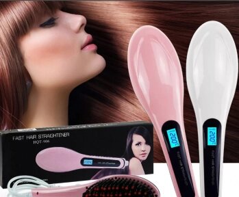 Расчёска для выпрямления волос Fast Hair Straightener HQT 906 от компании ART-DECO МАРКЕТ - магазин товаров для дома - фото 1