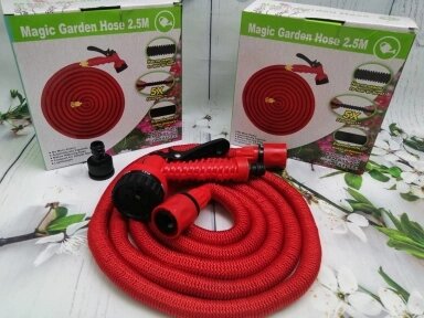 РАСПРОДАЖА. Шланг саморасширяемый садовый для воды Magic Garden Hose (2.8m - 13.5m) NEW ОРИГИНАЛ с пулевизатором от компании bel-ok - магазин товаров для дома - фото 1